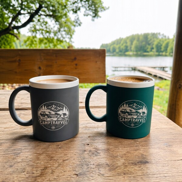 350 ml Velutti ceramic mug - Grey