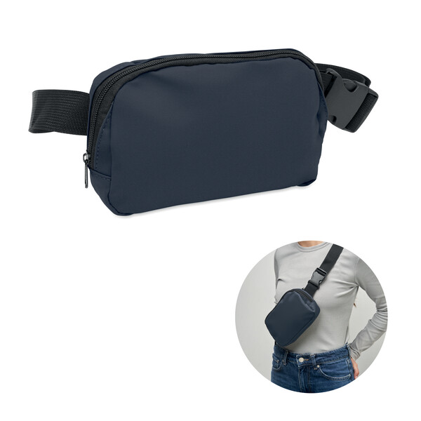 Sac banane en polyester 210D Korovin Waist - Bleu Marine
