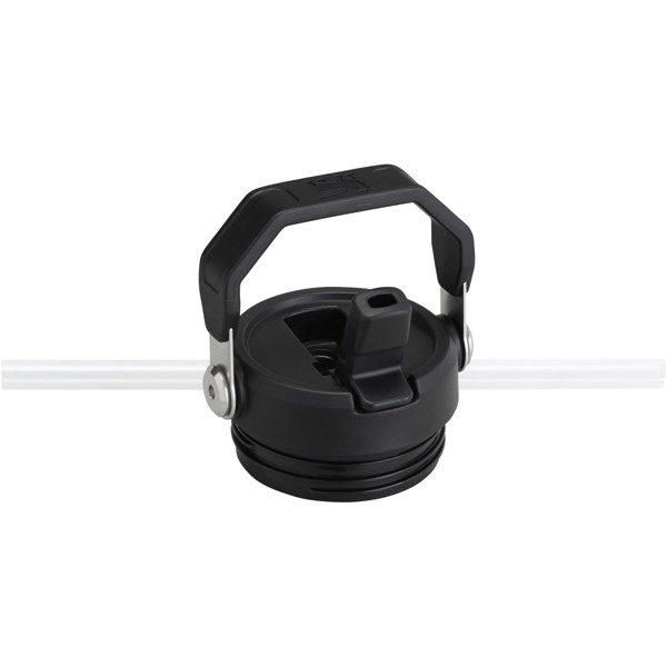 Bouteille d'eau de 700 ml avec paille rabattable Stanley IceFlow™ 2.0 - Noir