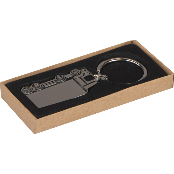Metal keyring "HGV" PAULINA - Silvergrey