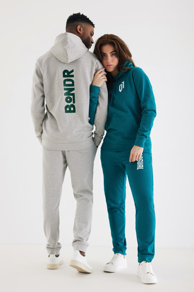 Sweat à capuche en coton recyclé Iqoniq Jasper - Verdigris / XXL