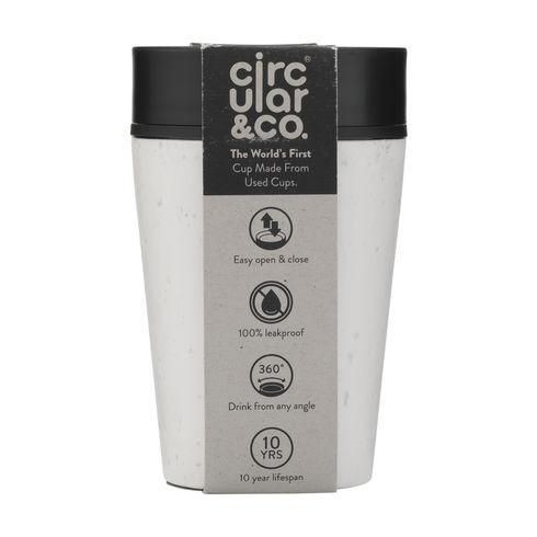 Circular&Co Recycled Coffee Cup 227 ml mug - Blanc / Noir