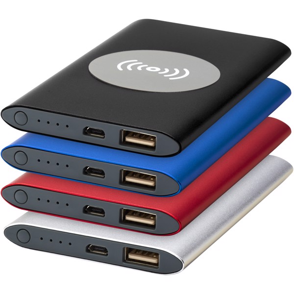 Juice 4000mAh trådløs powerbank - Sølv