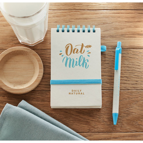 A6 milk carton notebook set Mito Set - White