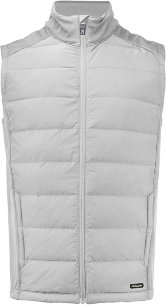 Men's Hybrid Bodywarmer Cutter & Buck | Oak Harbor Vest Men - Silver / 3XL
