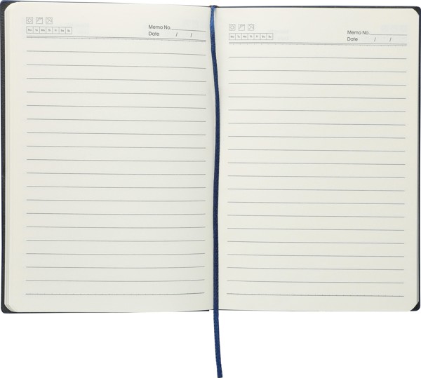 Bloco de notas em PU reciclado (A5) Elian Original - cinzento