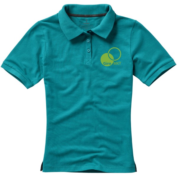 Polo manches courtes femme Calgary - Vert eau / M