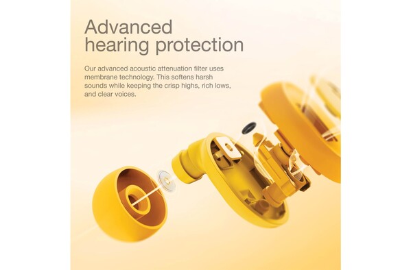 Fresh 'n Rebel Pearls Fresh Festival Earplugs – Certified Hearing Protection - Yellow