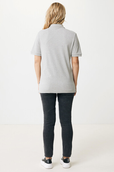 Polo tričko IQONIQ Yosemite z recykl. bavlny - Heather Grey / L