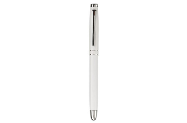 Metal rollerball 2 stripes - White