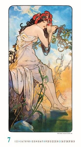 Nástenný Kalendár Alfons Mucha 2027