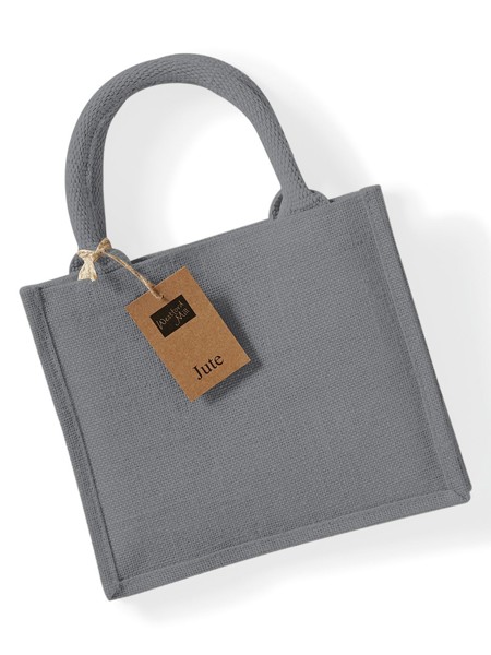 Jute Mini Gift Bag - Graphite Grey / Graphite Grey