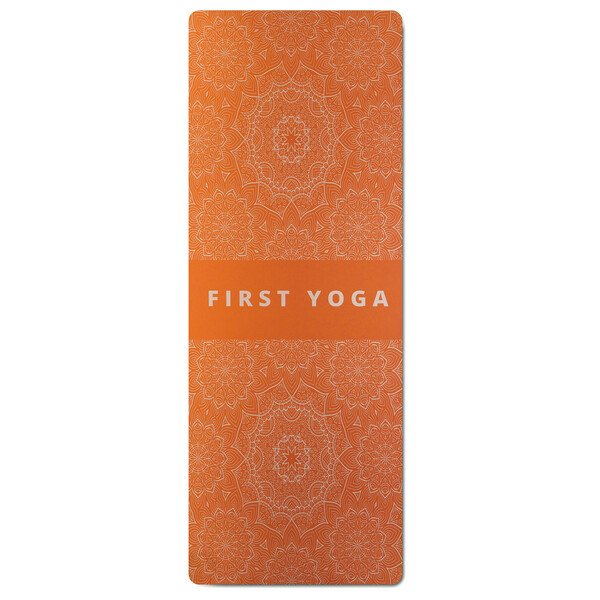 Coconut PU & Rubber yoga mat - Burning Orange