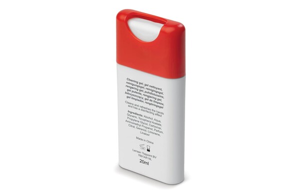 Sprej za čiščenje rok 62% alkohola, 20 ml - Bela / rdeča
