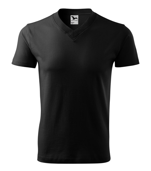 Tričko Unisex Malfini® V-Neck - Čierna / L