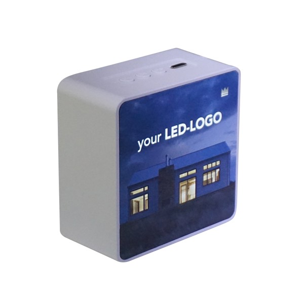 Bluetooth speaker with full-area printing - WHITE