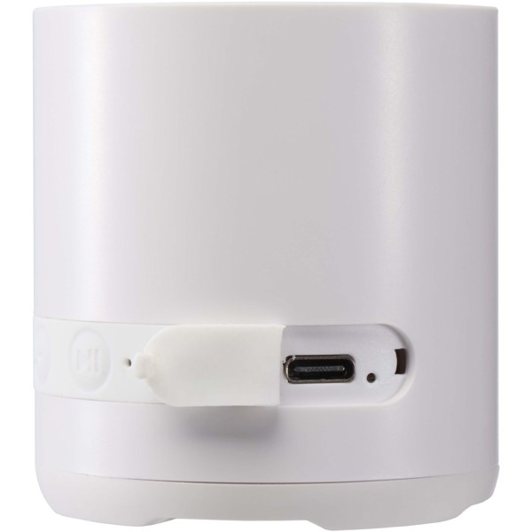 Haut-parleur Hunor sans fil de 3 W en plastique recyclé - Blanc