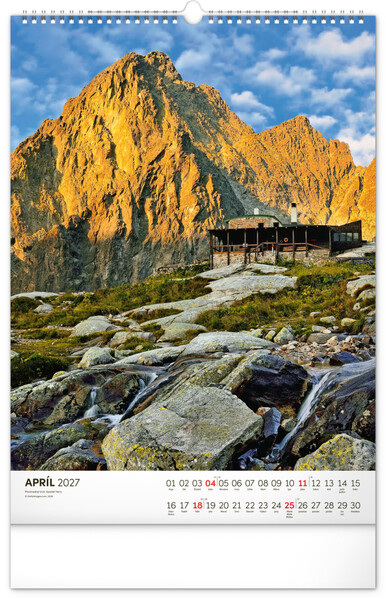 Notique Nástenný Kalendár Tatry 2027, 33 x 46 cm