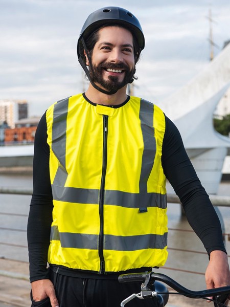 Motorcycle Vest - Yellow / 3XL
