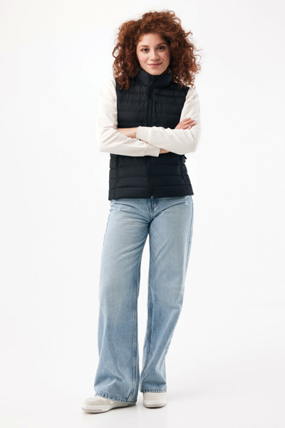 Iqoniq Meru ženski telovnik, recikliran poliester - Črna / L