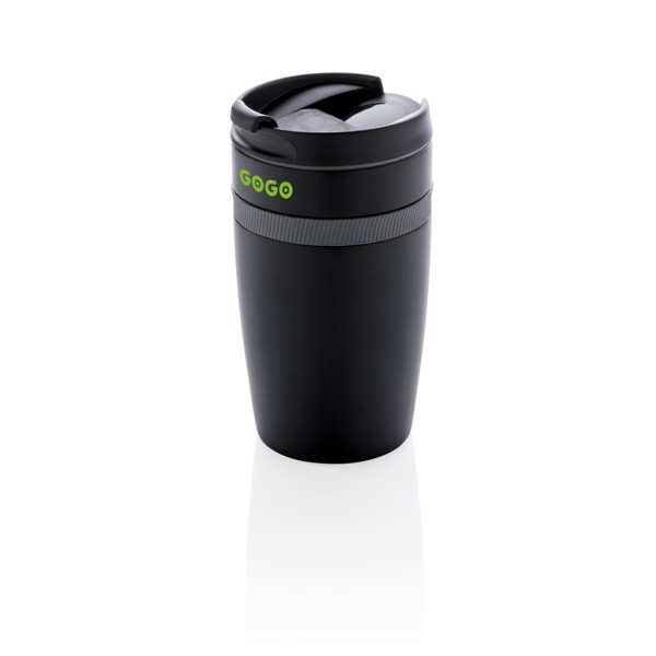 Xd Xclusive vacuum coffee tumbler, 280ml - Black / Grey