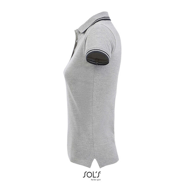 PASADENA pólo mulher 200g Pasadena Women - Grey Melange / French NavyL