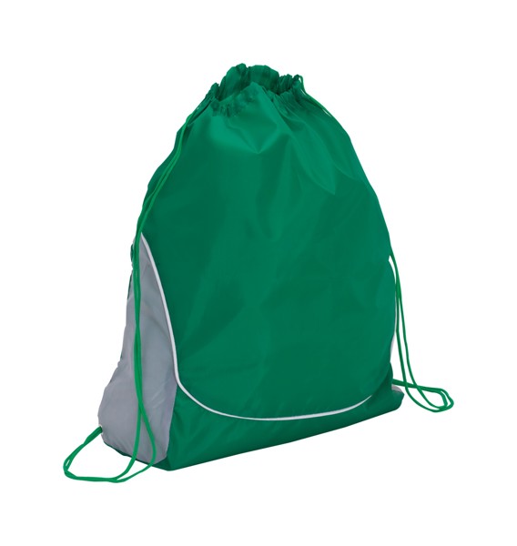 Drawstring Bag Dual - Green / Silver