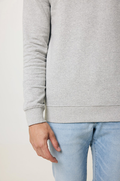 Lehká mikina Iqoniq Etosha z recykl. bavlny - Light Heather Grey / 5XL