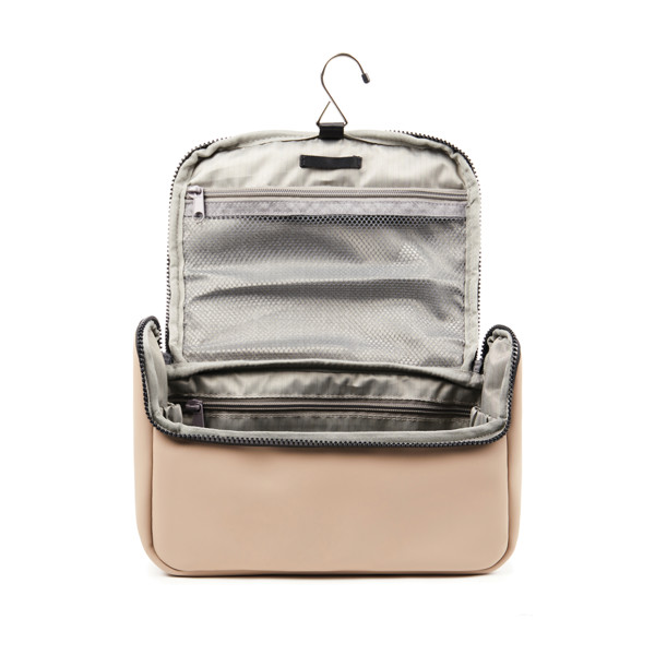 Vinga Baltimore toiletry bag, water-repellent PU - Greige
