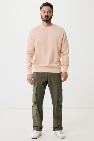 Lehká mikina IQONIQ Etosha z recykl. bavlny - Peach Perfect / 2XL