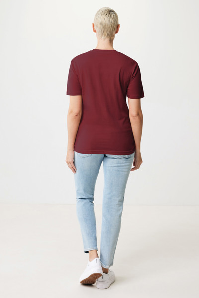 T-shirt en coton recyclé Iqoniq Bryce - Rouge Bordeaux / S