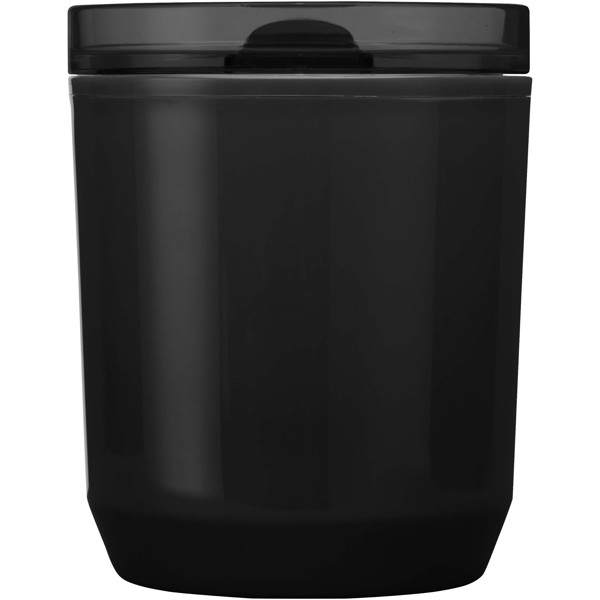 Hudson 180 ml pohár z recyklovaného plastu - Jednofarebná čierna