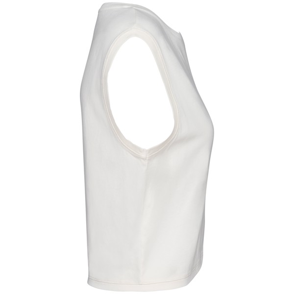 Eco-Friendly Ladies’ Sleeveless Crop T-Shirt - XS