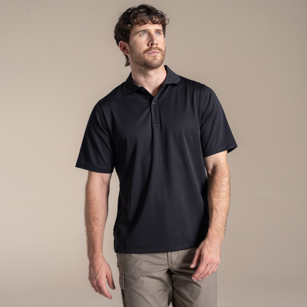 EXPERT BASECAMP WICKING POLO - Schwarz - 2XL