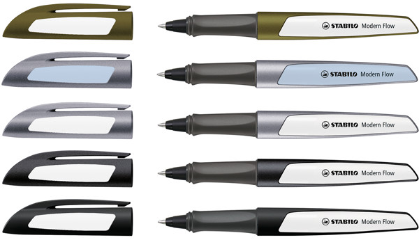 STABILO Modern Flow Gelroller, silber/weiß