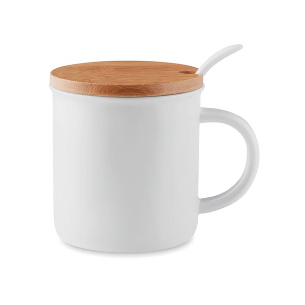 MB - Porcelain mug with spoon Kenya