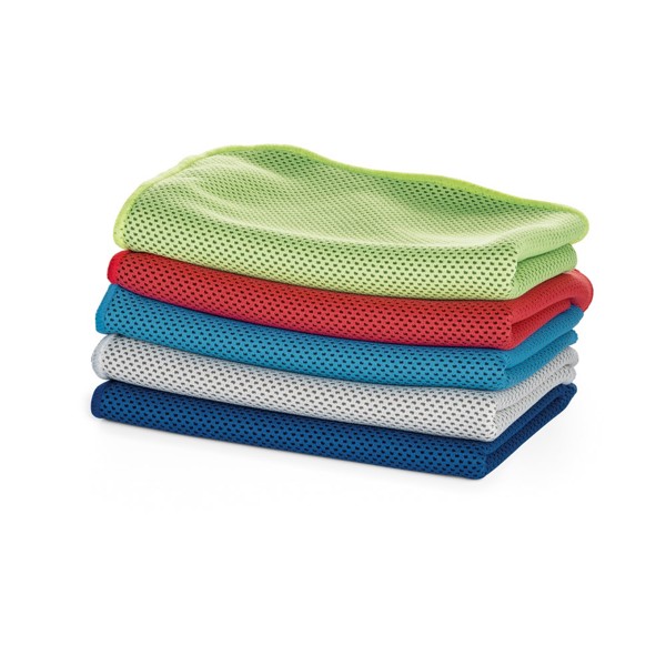 ARTX PLUS. Set with a PP and PET bottle and a polyamide and polyester sports towel - White
