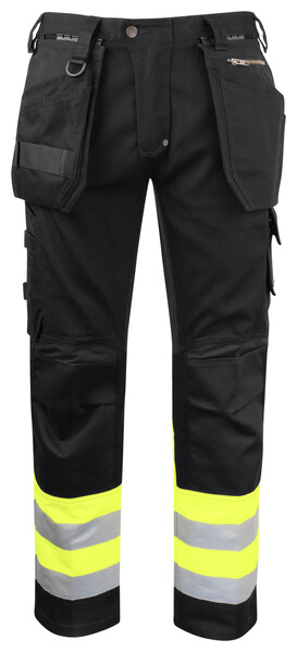 6524 PANTS HI VIS CL.1 YELLOW/BLACK C150