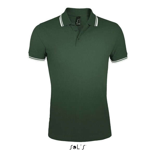 PASADENA pólo homem 200g Pasadena Men - Forest Green / WhiteM