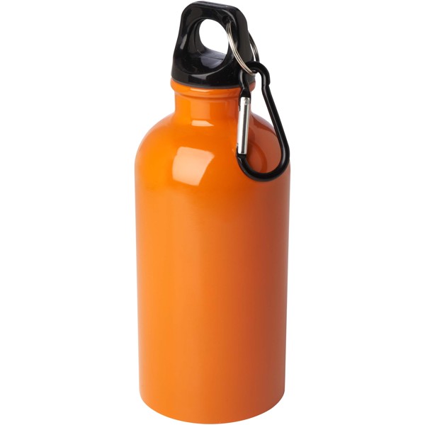 Borraccia da 400 ml in acciaio inossidabile certificato RCS a parete singola con moschettone Oregon - Arancione