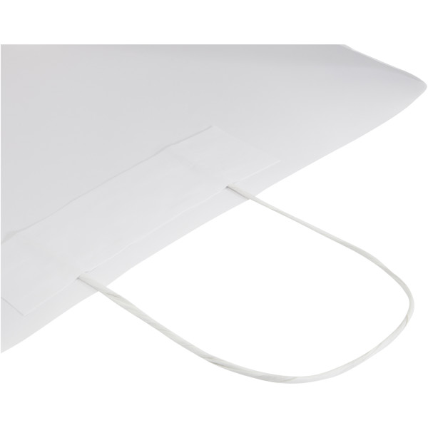 Xxl kraft papirna vrečka 31x12x41 cm, 120 g/m2 - Bela