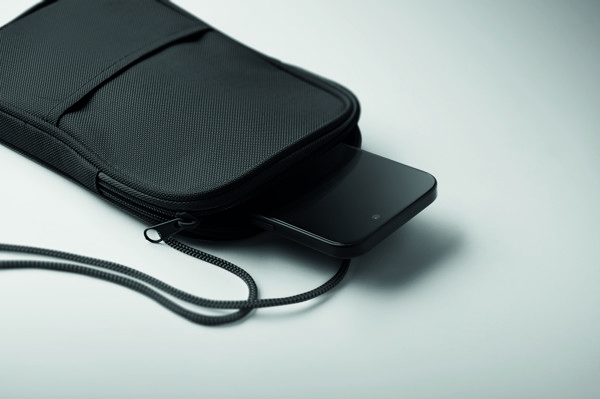 Pochete de viagem RPET Korovin Pouch - Preto