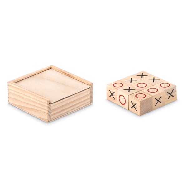 Igra Tic Tac Toe Les, 70x70x25 mm