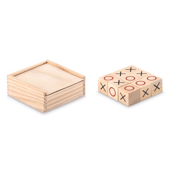 MB - Wooden tic tac toe