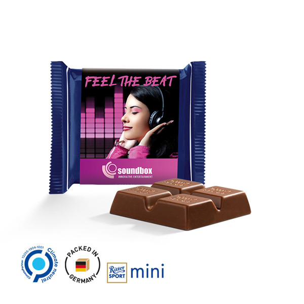 Ritter Sport Mini, Weiß / Ritter Sport Mini Nugat, 16,5 G