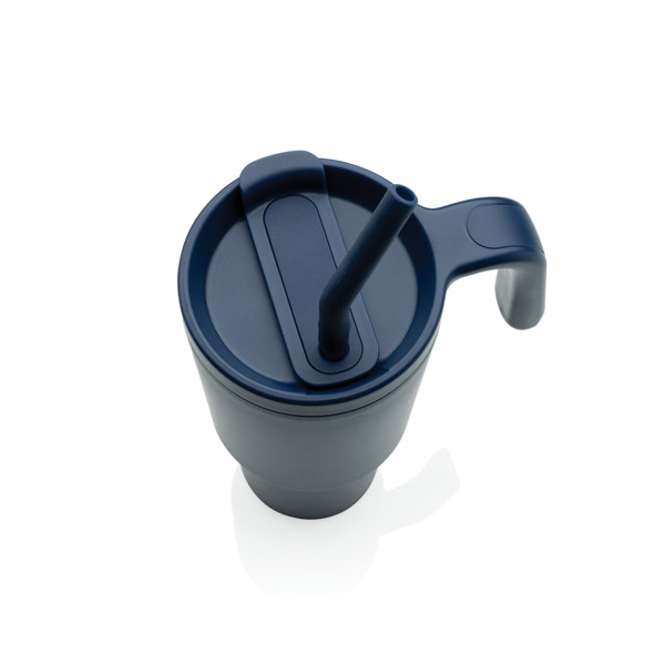 Mug 900ml en acier certifié RCS Graphic - Bleu Marine