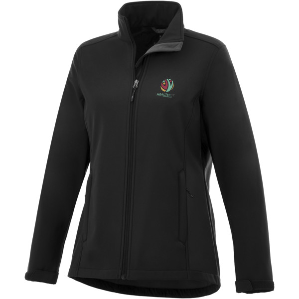 Maxson softshell dame jakke - Ensfarvet Sort / S