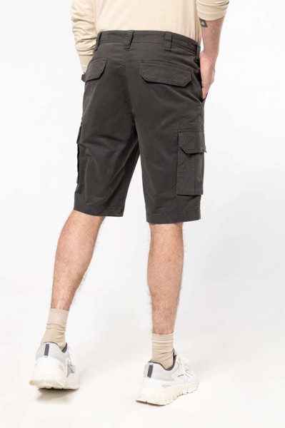 Men's Multipocket Bermuda Shorts - Olive Camouflage / 42