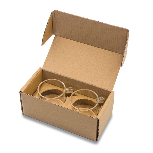 Liberika set of two glass cups