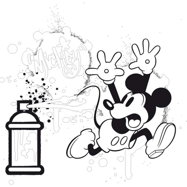 Poznámkový Kalendár Mickey Mouse – Diy: Maľovankový Kalendár, 30 x 30 cm